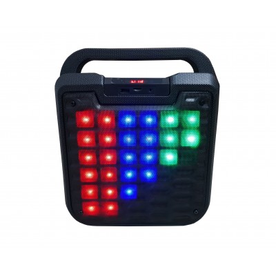 Boxa Portabila Cu Bluetooth , USB , MicroSD , Auxiliar , Radio , Intrare Microfon , Negru