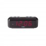 Ceas Digital Cu LED Rosu ,Alarma , 12/24H , Negru