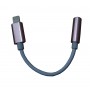 Cablu auxiliar pentru iPhone cu conector Lightning si conector Jack 3.5 mm mama , alb