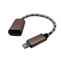 Cablu adaptor Lightning-USB mama OTG , material panzat , Ultra Quality