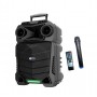 Boxa Portabila , 50 W , Difuzor 8 inch - 20 cm , Microfon Fara Fir , Telecomanda , Bluetooth , Lumini LED , Cititor USB , Card