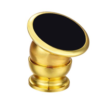 Suport Telefon Magnetic Cu Bila , Rotibil 180 Grade , Auriu