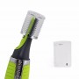 Trimmer MicroPrecision , Lame Otel Inoxidabil , 2 Accesorii , Verde