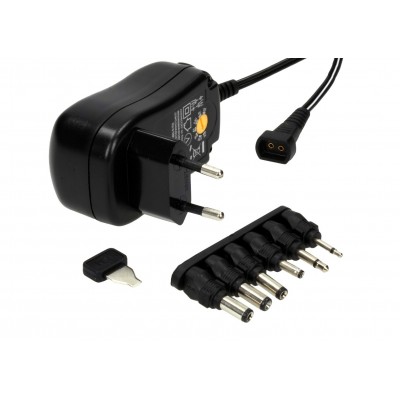 Alimentator Universal , Reglabil , 3V-12V ,1500 mAh , 6 Conectori Inclusi , Negru
