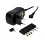 Alimentator Universal , Reglabil , 3V-12V ,600 mAh , 6 Conectori Inclusi , Negru