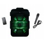 Boxa Activa Cu Statie Tip Troller , Microfon , Bluetooth , FM , USB , Card SD ,Telecomanda , Lumini Party , Putere 30 W ,Negru