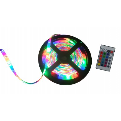 Banda LED multicolor, lungime 5 metri , controller + telecomanda incluse