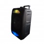 Boxa activa portabila,microfon cu fir,Bluetooth,telecomanda,cititor stick USB,card microSD,lumini party
