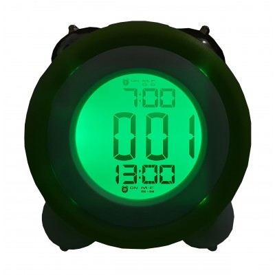 Ceas digital cu alarma,classic style,verde