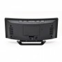Ceas digital de masa,termometru,functie 12/24 h,forma Mini Flat TV,oglinda,led alb