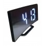 Ceas digital de masa,termometru,functie 12/24 h,forma Mini Flat TV,oglinda,led alb