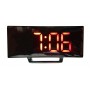 Ceas digital de masa cu led rosu,termometru,functie 12/24 h,forma Mini Flat TV,elSales,oglinda