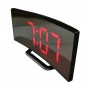 Ceas digital de masa cu led rosu,termometru,functie 12/24 h,forma Mini Flat TV,elSales,oglinda