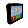Ceas Electronic cu ecran LCD iluminat,termometru,alarma 8 tonuri,senzor de zgomot,negru