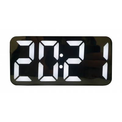 Ceas Digital Cu Afisaj LED BiTec, Display Oglinda , Alarma