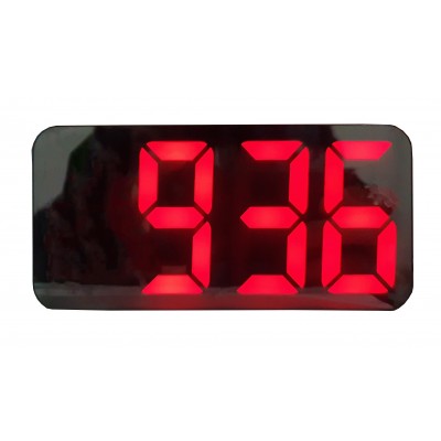 Ceas electronic cu LED rosu,alarma,format ora 12/24 h,oglinda,forma dreptunghi