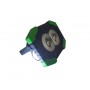 Lampa de lucru tip proiector , LED 2 x COB + 1 SMD , incarcare solara , acumulator integrat , verde , elSales