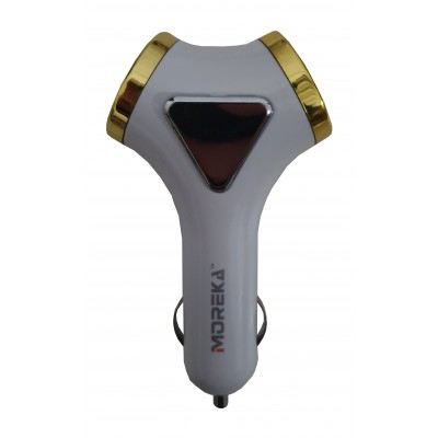 Incarcator auto pentru telefoane sau tablete , forma tip Y , 4 USB , elSales , alb