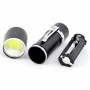 Lanterna cu LED COB 1 W , Police Style , alimentare 3 baterii R3 , elSales , negru