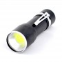 Lanterna cu LED COB 1 W , Police Style , alimentare 3 baterii R3 , elSales , negru