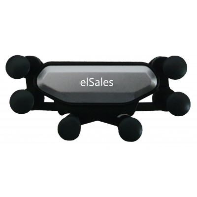Suport auto pentru telefoane cu prindere pe dispersorul de aer , elSales ELS-AUTOS,negru