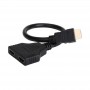 Splitter HDMI cu 2 iesiri elSales ELS-SPL2 , rezolutie Full HD , cablu 20 cm , negru