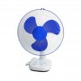 Ventilator de birou elSales ELS-VB12 , diametru 12 inch - 30 cm , timer reglabil , alb/albastru