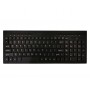 Tastatura universala fara fir elSales ELS-3680 , 117 taste , scurtaturi multimedia , negru