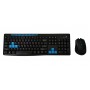 Kit tastatura + mouse fara fir elSales ELS-3800 , 112 taste , negru