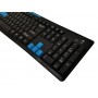 Kit tastatura + mouse fara fir elSales ELS-3800 , 112 taste , negru