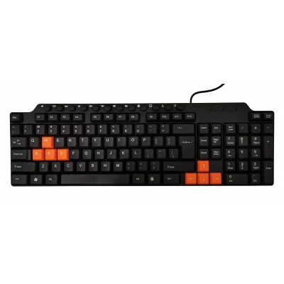 Tastatura universala cu fir elSales ELS-8151 , 114 taste , negru