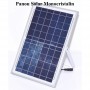 Lampa LED 50 W elSales ELS-5082 cu panou solar , telecomanda , suport prindere , alb