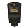 Lampa solara stradala 20 W LED COB elSales ELS-L20 pentru montat pe stalp , senzor lumina si miscare , negru