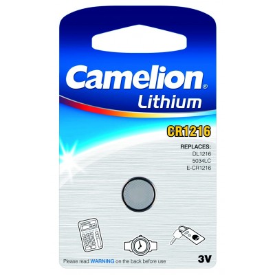 Baterie litiu Camelion 1216 , 3 V , 25 mAh pentru ceasuri , jucarii , telecomenzi auto