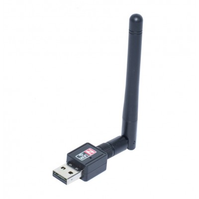 Antena Wi-Fi elSales ELS-AW600 cu USB pentru PC , Laptop , viteza 600 Mbps  , negru
