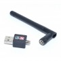 Antena Wi-Fi elSales ELS-AW600 cu USB pentru PC , Laptop , viteza 600 Mbps  , negru