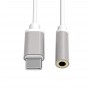 Cablu USB Tip C - Jack 3.5 mama elSales ELS-CCJ , alb