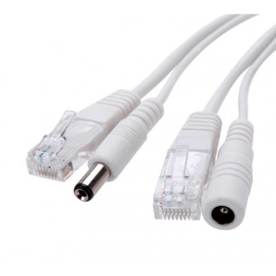 Cablu FTP si alimentare elSales ELS-CUA pentru sistem video analog sau digital , lungime 50 metri , gri