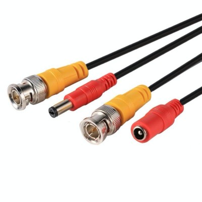 Cablu BNC + alimentare elSales ELS-CBA pentru sistem video analog sau digital , lungime 20 metri , negru