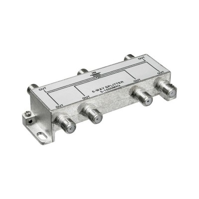 Splitter pentru cablu TV cu 6 cai elSales ELS-S6C , argintiu
