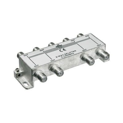 Splitter pentru cablu TV cu 8 cai elSales ELS-S8C , argintiu