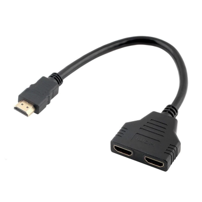 Splitter HDMI cu doua iesiri elSales ELS-S2H , lungime 30 cm , negru
