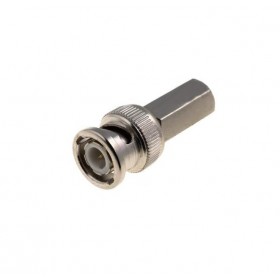 Conector BNC tata-RG6U prin infiletare elSales ELS-BNCI , argintiu