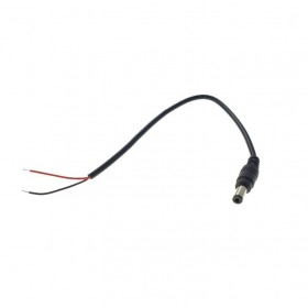 Cablu pentru alimentare cu conector 2.1 x 5.5 mm tata elSales ELS-CPA , lungime 100 cm , negru