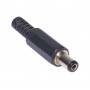 Conector alimentare tata 2.1 x 5.5 mm elSales ELS-CAT pentru montat pe fir, negru