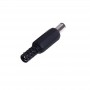 Conector alimentare tata 2.1 x 5.5 mm elSales ELS-CAT pentru montat pe fir, negru