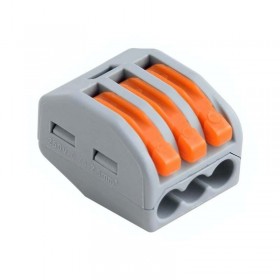 Conector rapid de legatura pentru trei fire elSales ELS-CW3 , portocaliu