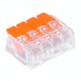 Conector rapid de legatura pentru patru fire elSales ELS-CW4 , portocaliu