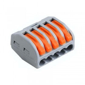 Conector rapid de legatura pentru cinci fire elSales ELS-CW5 , portocaliu