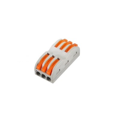 Conector rapid de legatura pentru 6 fire elSales ELS-CR3+3 , portocaliu